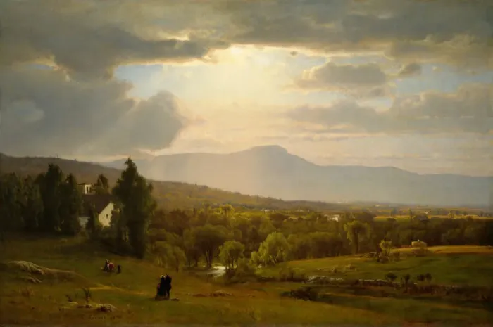 Framed Print : Catskill Mountains, 1870. Creator: George Inness Framed Print : Catskill Mountains, 1870. Creator: George Inness
