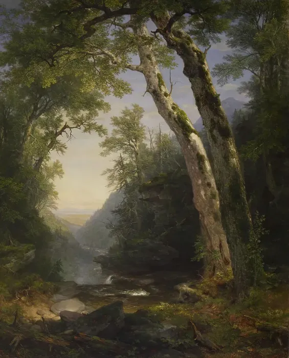 Framed Print : The Catskills, 1859. Creator: Asher Brown Durand Framed Print : The Catskills, 1859. Creator: Asher Brown Durand