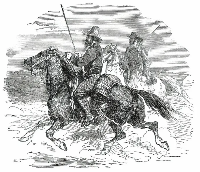 Framed Print : Cattle-Drovers, 1850. Creator: Unknown Framed Print : Cattle-Drovers, 1850. Creator: Unknown