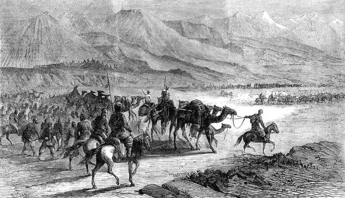 Framed Print : Cattle-looting on the frontier of Scinde, 1864. Creator: J. A. B Framed Print : Cattle-looting on the frontier of Scinde, 1864. Creator: J. A. B