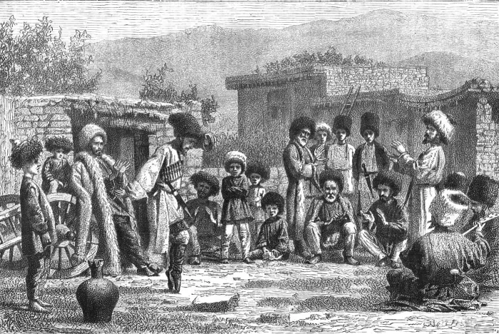 Framed Print : Caucasian mountaineers dancing the Lesghinska'; The Caucasus, 1875. Creator: Unknown. Caucasian mountaineers dancing the Lesghinska'; The Caucasus, 1875. Creator: Unknown Framed Print : Caucasian mountaineers dancing the Lesghinska'; The Caucasus, 1875. Creator: Unknown. Caucasian mountaineers dancing the Lesghinska'; The Caucasus, 1875. Creator: Unknown
