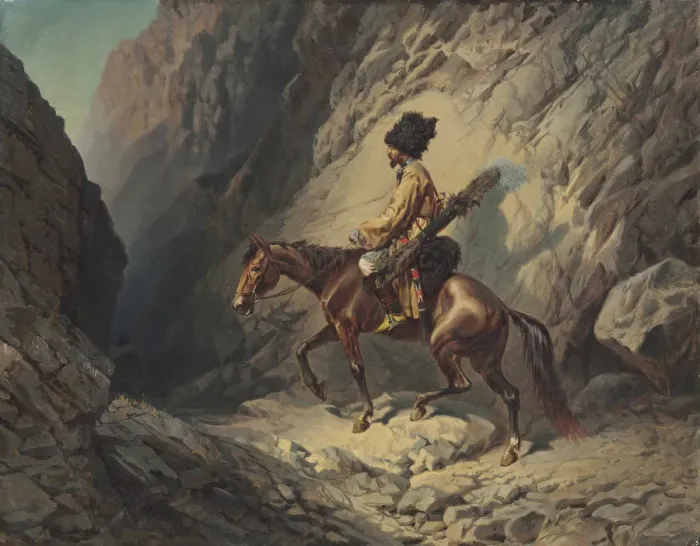 Framed Print : Caucasian rider Framed Print : Caucasian rider
