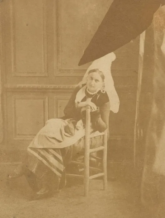 Framed Print : Cauchoise (autre), 1860s. Creator: Pierre-Louis Pierson Framed Print : Cauchoise (autre), 1860s. Creator: Pierre-Louis Pierson