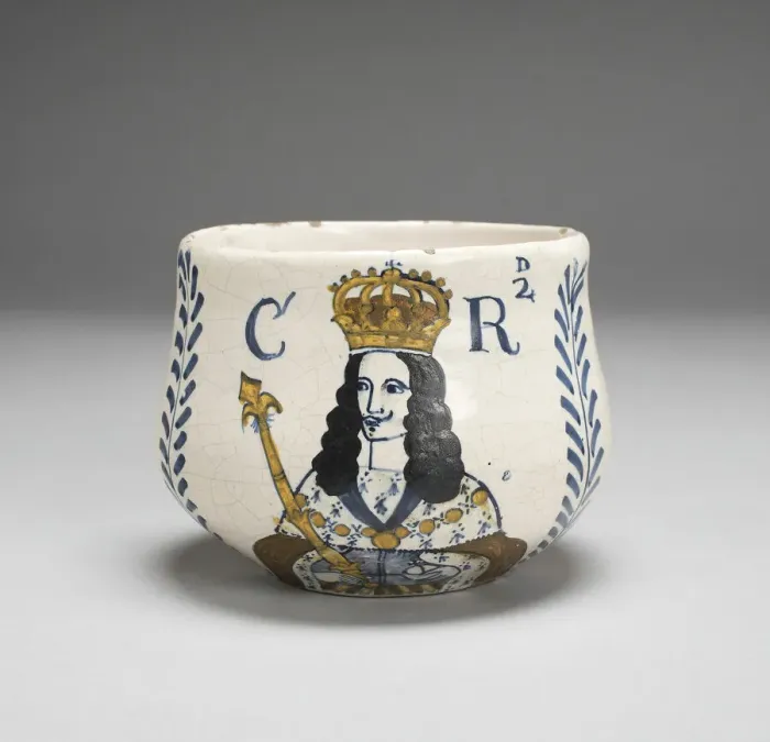 Framed Print : Caudle Cup, Lambeth, 1668. Creator: Unknown Framed Print : Caudle Cup, Lambeth, 1668. Creator: Unknown