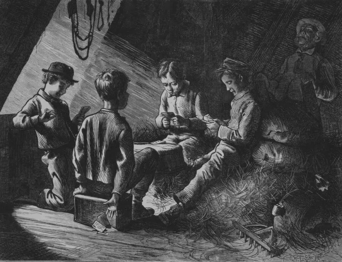 Framed Print : Caught in the Act (Harpers Bazaar, Vol. VIII), May 22, 1875 Framed Print : Caught in the Act (Harpers Bazaar, Vol. VIII), May 22, 1875