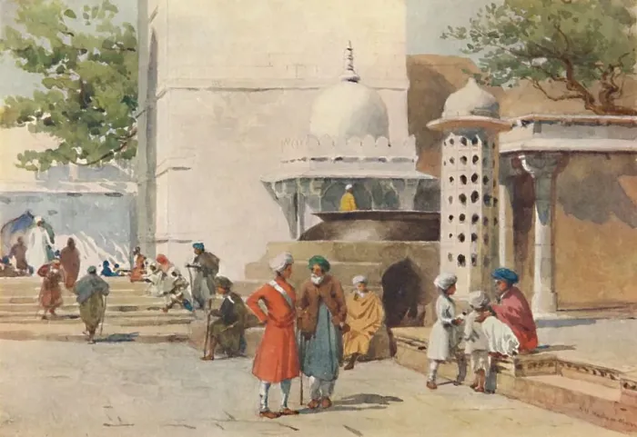 Framed Print : The Cauldron at the entrance to the Dargah, Ajmere, c1880 (1905). Artist: Alexander Henry Hallam Murray Framed Print : The Cauldron at the entrance to the Dargah, Ajmere, c1880 (1905). Artist: Alexander Henry Hallam Murray