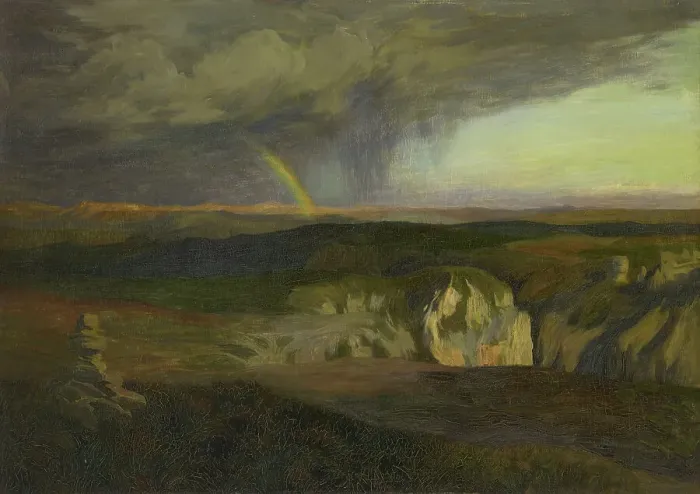 Framed Print : Causse Méjean, Limestone Highlands, 1890-1899. Creator: Emile-Rene Menard