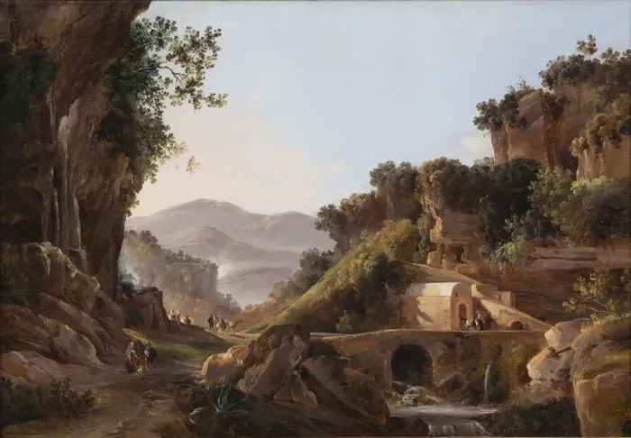 Framed Print : Cava de Tirreni, 1857. Creator: Carelli, Consalvo (Gonsalvo) (1818-1900) Framed Print : Cava de Tirreni, 1857. Creator: Carelli, Consalvo (Gonsalvo) (1818-1900)