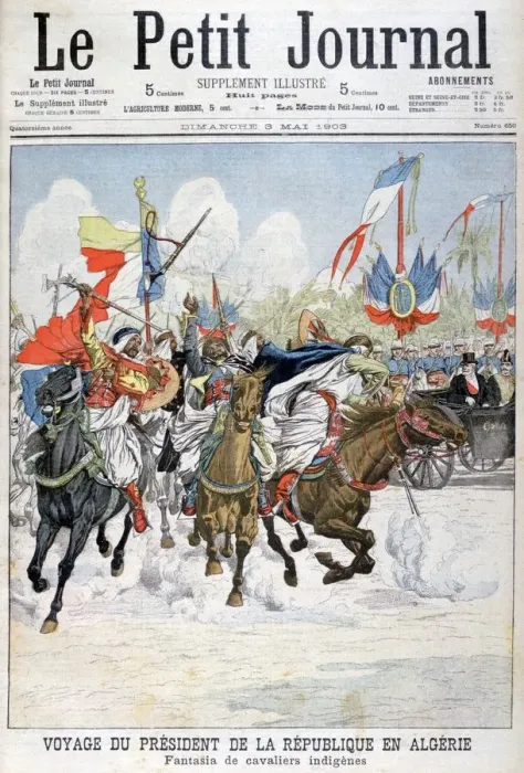 Framed Print : Cavalcade of native troops during the visit of President Loubet to Algeria, 1903 Framed Print : Cavalcade of native troops during the visit of President Loubet to Algeria, 1903