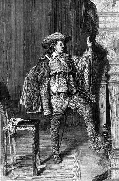 Framed Print : The Cavalier, by E. Meissonier, from the winter exhibition, No, 7, Haymarket, 1868. Creator: W Thomas Framed Print : The Cavalier, by E. Meissonier, from the winter exhibition, No, 7, Haymarket, 1868. Creator: W Thomas