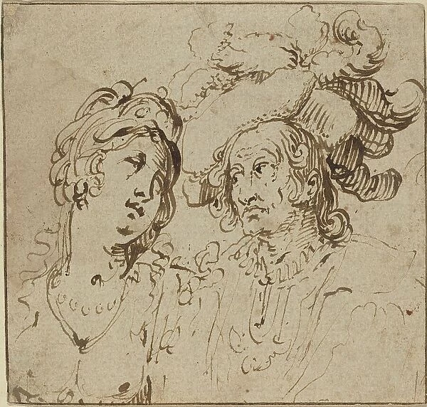 Cavalier with a Harlot, 17th century. Creator: Unknown