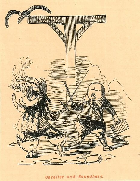 Cavalier and Roundhead, 1897. Creator: John Leech