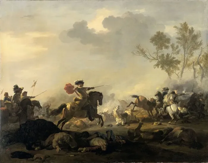 Framed Print : Cavalry Attack, 1680-1700. Creator: Jan van Huchtenburg Framed Print : Cavalry Attack, 1680-1700. Creator: Jan van Huchtenburg