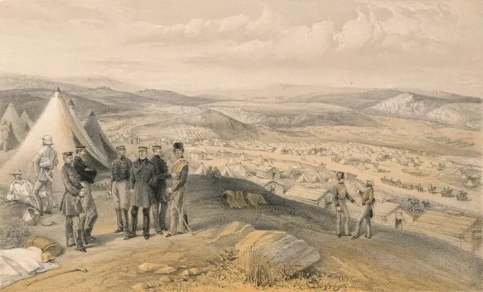 Framed Print : Cavalry Camp, 1856 Framed Print : Cavalry Camp, 1856