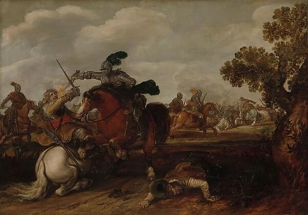 A Cavalry Charge, 1629. Creator: Jan Martszen de Jonge
