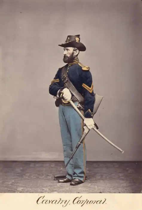 Framed Print : Cavalry, Corporal, 1866. Creator: Oliver H. Willard Framed Print : Cavalry, Corporal, 1866. Creator: Oliver H. Willard