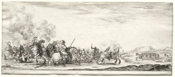 Framed Print : Cavalry Skirmish. Creator: Stefano Della Bella (Italian, 1610-1664) Framed Print : Cavalry Skirmish. Creator: Stefano Della Bella (Italian, 1610-1664)