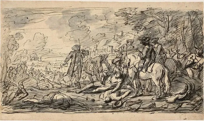 Framed Print : Cavalry Surveying the Wounded, n. d. Creators: Charles Parrocel, Joseph Francois Parrocel Framed Print : Cavalry Surveying the Wounded, n. d. Creators: Charles Parrocel, Joseph Francois Parrocel