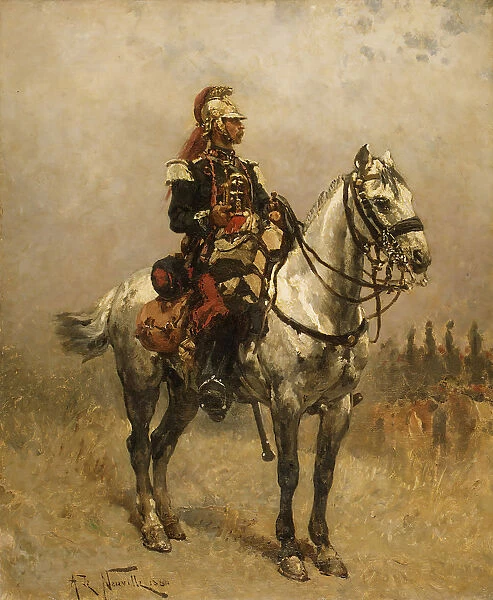 A Cavalryman, 1884. Creator: Alphonse de Neuville
