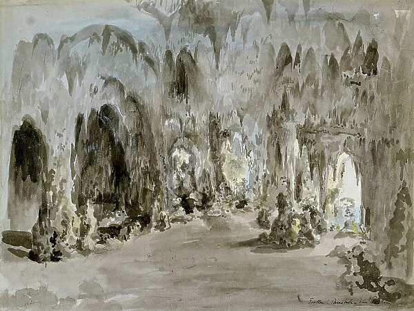 The Cave of Painshill. Creator: Elias Martin