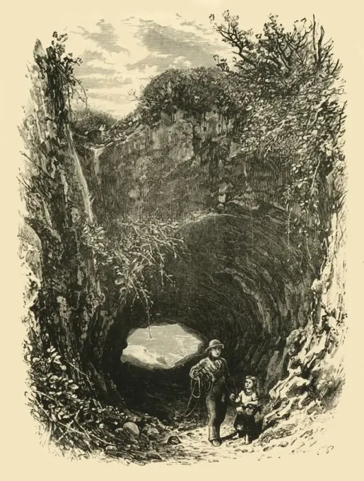 Framed Print : Cave at Pegwell Bay, 1898. Creator: Unknown Framed Print : Cave at Pegwell Bay, 1898. Creator: Unknown