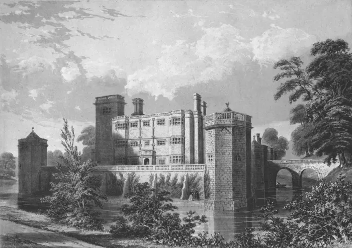 Framed Print : Caverswall Castle, Staffordshire, 1845. Artist: WL Walton Framed Print : Caverswall Castle, Staffordshire, 1845. Artist: WL Walton