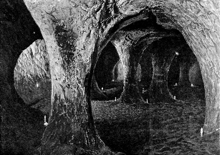 Framed Print : Caves at Hastings: the Crypt, 1895. Creator: Unknown Framed Print : Caves at Hastings: the Crypt, 1895. Creator: Unknown