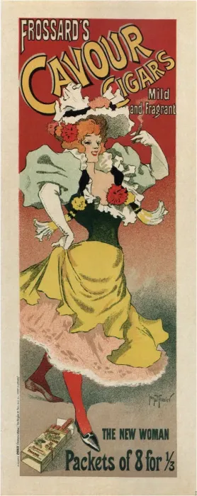 Framed Print : Cavour Cigars, 1896. Artist: Meunier, Henri Georges (1873-1922) Framed Print : Cavour Cigars, 1896. Artist: Meunier, Henri Georges (1873-1922)