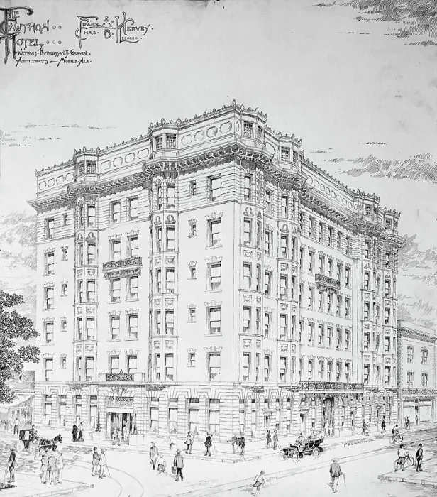 Framed Print : The Cawthon Hotel, between 1900 and 1910. Creator: William H. Jackson Framed Print : The Cawthon Hotel, between 1900 and 1910. Creator: William H. Jackson