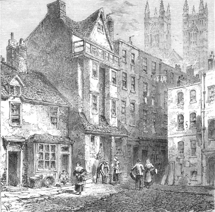 Framed Print : Caxtons House, Westminster, 1827 (1897) Framed Print : Caxtons House, Westminster, 1827 (1897)