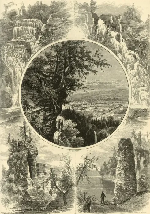Framed Print : Cayuga Lake Scenery, 1874. Creator: John J. Harley