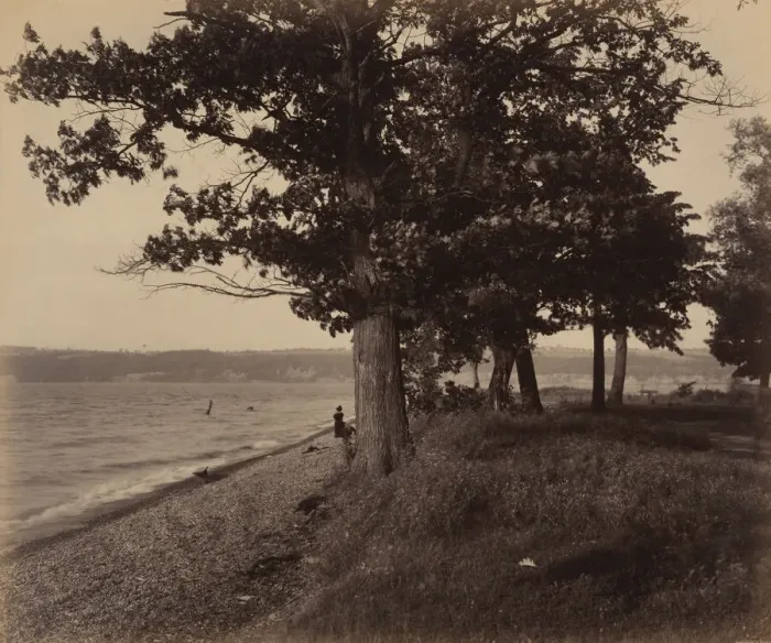 Framed Print : Cayuga Lake, Sheldrake, c. 1895. Creator: William H Rau Framed Print : Cayuga Lake, Sheldrake, c. 1895. Creator: William H Rau