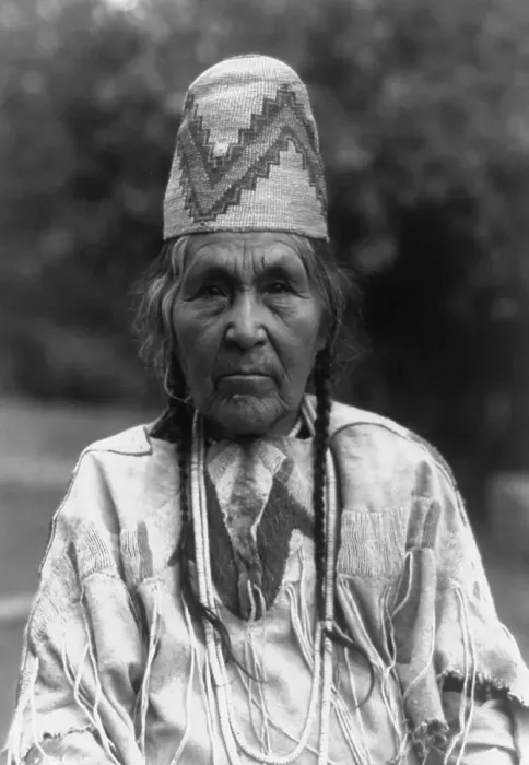 Framed Print : Cayuse matron, c1910. Creator: Edward Sheriff Curtis Framed Print : Cayuse matron, c1910. Creator: Edward Sheriff Curtis