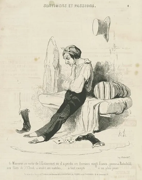 Framed Print : Ce monsieur, au sortier de l'estaminet... 19th century. Creator: Honore Daumier Framed Print : Ce monsieur, au sortier de l'estaminet... 19th century. Creator: Honore Daumier