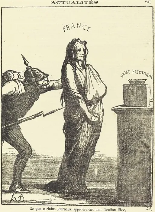 Framed Print : Ce que certains journaux appeleraient... 1870. Creator: Honore Daumier Framed Print : Ce que certains journaux appeleraient... 1870. Creator: Honore Daumier