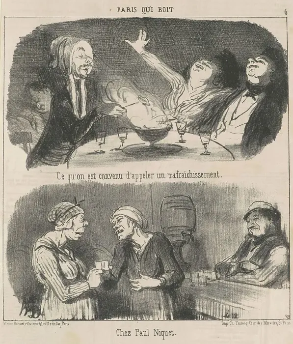 Framed Print : Ce qu'on est convenue d'appeler un rafraichissement, 19th century. Creator: Honore Daumier Framed Print : Ce qu'on est convenue d'appeler un rafraichissement, 19th century. Creator: Honore Daumier