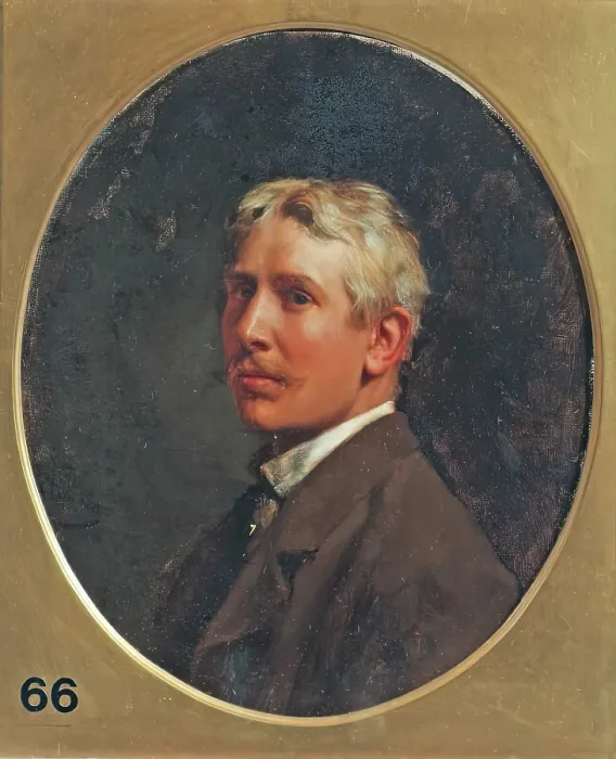 Framed Print : Cecil van Haanen, Self Portrait, 1885. Creator: Cecil van Haanen Framed Print : Cecil van Haanen, Self Portrait, 1885. Creator: Cecil van Haanen