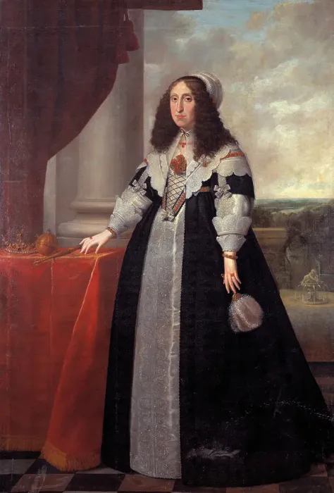 Framed Print : Cecilia Renata, 1611–1644, Archduchess of Austria, queen of Poland, married... 1643. Creator: Peter Danckerts de Rij Framed Print : Cecilia Renata, 1611–1644, Archduchess of Austria, queen of Poland, married... 1643. Creator: Peter Danckerts de Rij
