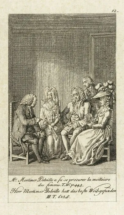 Framed Print : Cecilia or the Story of a Rich Orphan, 1787. Creator: Daniel Nikolaus Chodowiecki Framed Print : Cecilia or the Story of a Rich Orphan, 1787. Creator: Daniel Nikolaus Chodowiecki