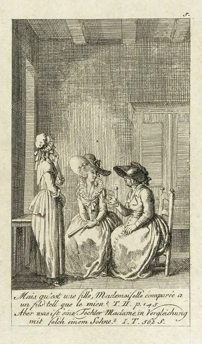 Framed Print : Cecilia or the Story of a Rich Orphan, 1787. Creator: Daniel Nikolaus Chodowiecki Framed Print : Cecilia or the Story of a Rich Orphan, 1787. Creator: Daniel Nikolaus Chodowiecki