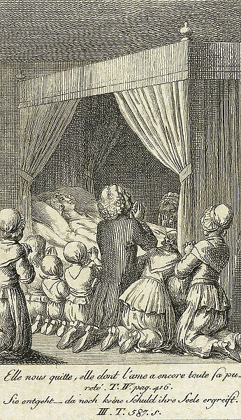 Cecilia or the Story of a Rich Orphan, 1787. Creator: Daniel Nikolaus Chodowiecki