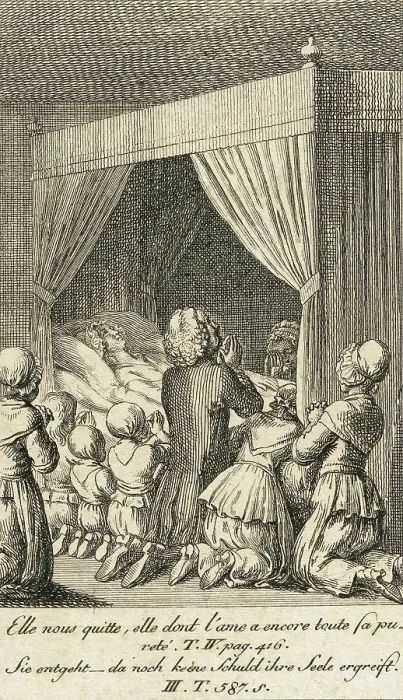 Framed Print : Cecilia or the Story of a Rich Orphan, 1787. Creator: Daniel Nikolaus Chodowiecki Framed Print : Cecilia or the Story of a Rich Orphan, 1787. Creator: Daniel Nikolaus Chodowiecki