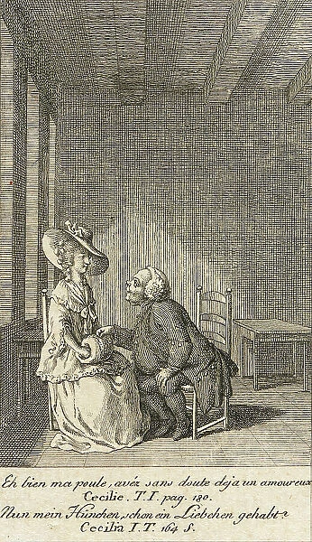 Cecilia or the Story of a Rich Orphan, 1787. Creator: Daniel Nikolaus Chodowiecki