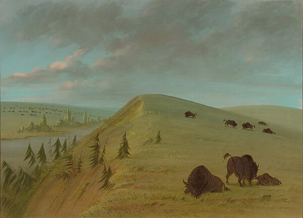 Cedar Bluffs, 1861  /  1869. Creator: George Catlin