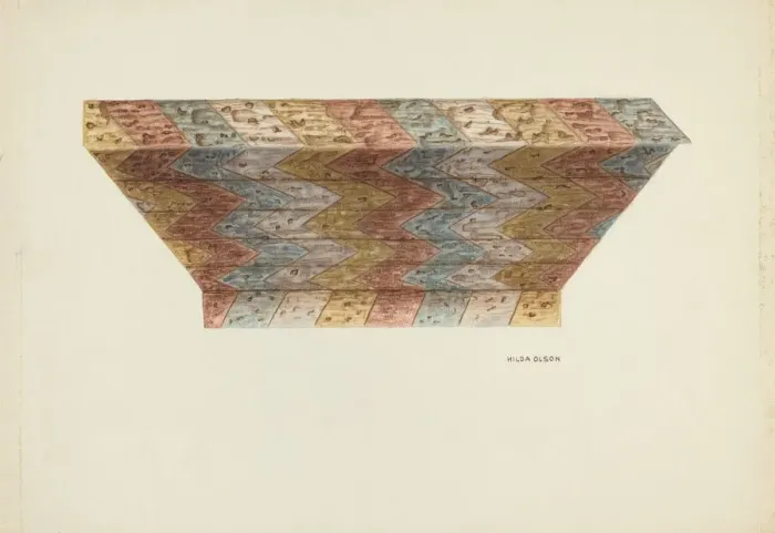 Framed Print : Ceiling of Baptistry Niche, Mission Dolores, c. 1940. Creator: Hilda Olson Framed Print : Ceiling of Baptistry Niche, Mission Dolores, c. 1940. Creator: Hilda Olson