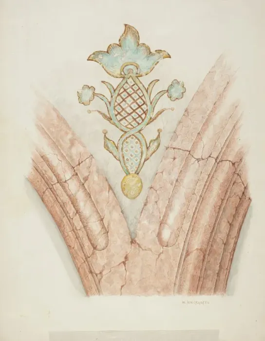 Framed Print : Ceiling Decorations, c. 1940. Creator: William Kieckhofel Framed Print : Ceiling Decorations, c. 1940. Creator: William Kieckhofel