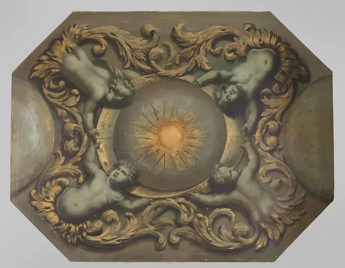 Framed Print : Ceiling painting, c.1666-c.1695. Creator: Theodor Cornelisz. van der Schuer Framed Print : Ceiling painting, c.1666-c.1695. Creator: Theodor Cornelisz. van der Schuer