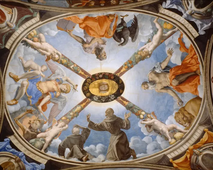 Framed Print : Ceiling painting of the Chapel of Eleonor of Toledo in the Palazzo Vecchio, 1540-1545 Framed Print : Ceiling painting of the Chapel of Eleonor of Toledo in the Palazzo Vecchio, 1540-1545