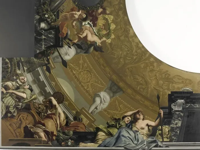 Framed Print : Ceiling painting with Diana and her companions, c.1676-c.1682. Creator: Gerard de Lairesse Framed Print : Ceiling painting with Diana and her companions, c.1676-c.1682. Creator: Gerard de Lairesse