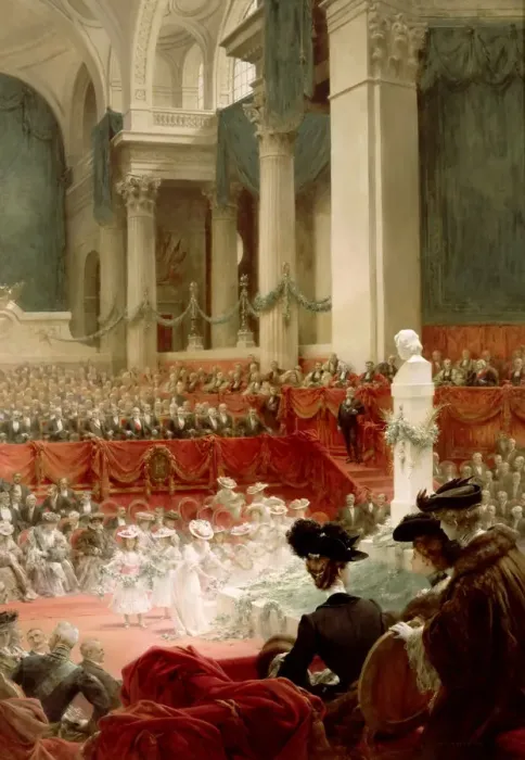 Framed Print : Celebration of the 100th Birthday of Victor Hugo at the Pantheon in Presence of the President Felix Artist: Chartran, Theobald (1849-1907) Framed Print : Celebration of the 100th Birthday of Victor Hugo at the Pantheon in Presence of the President Felix Artist: Chartran, Theobald (1849-1907)